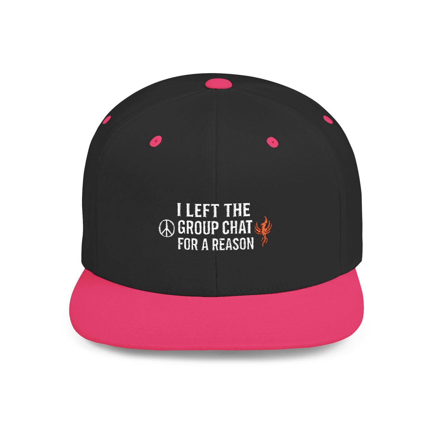 Snapback Cap - 'I Left The Group Chat' Trendy Statement Hat