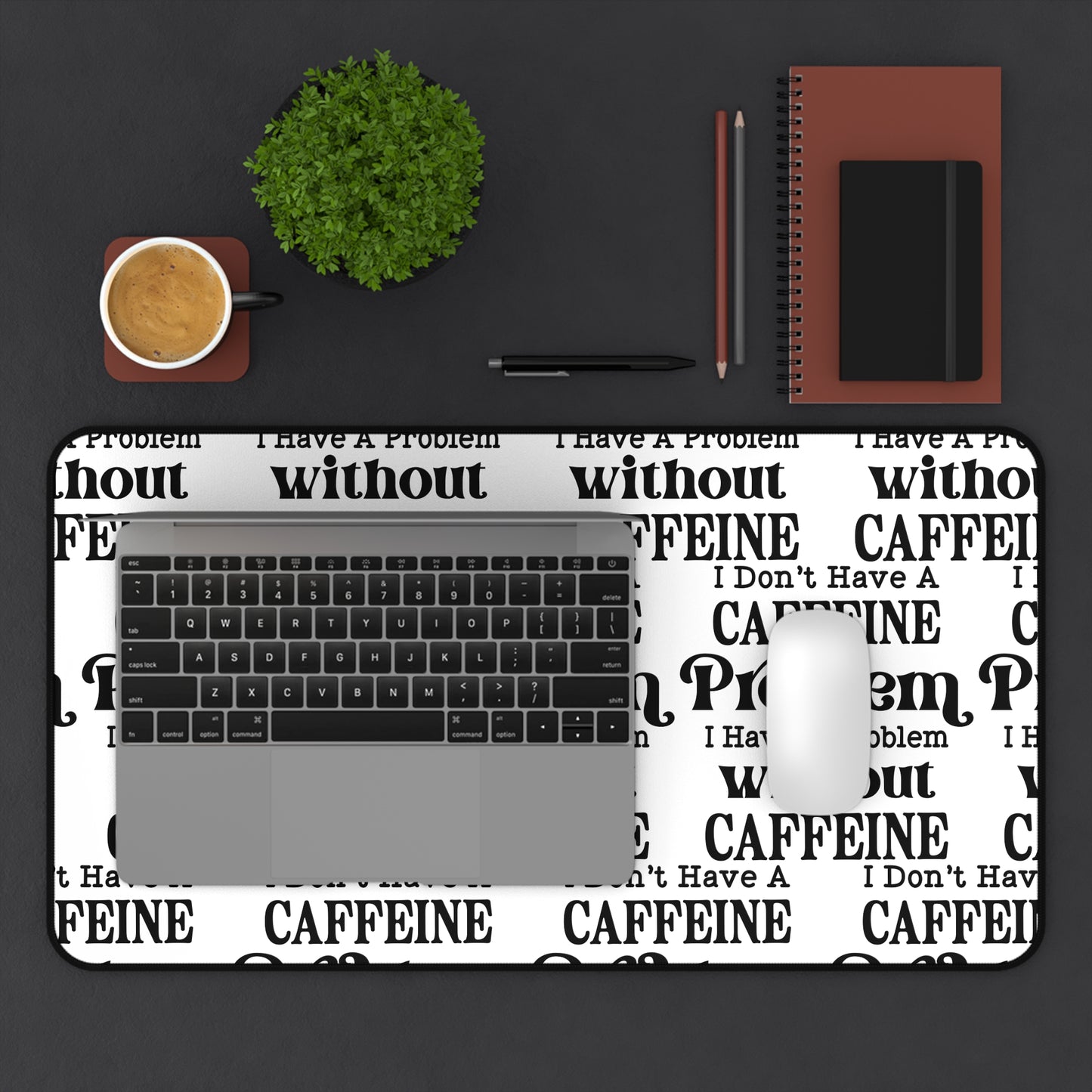 Keyboard Mouse Desk Mat Coffee Lover Funny