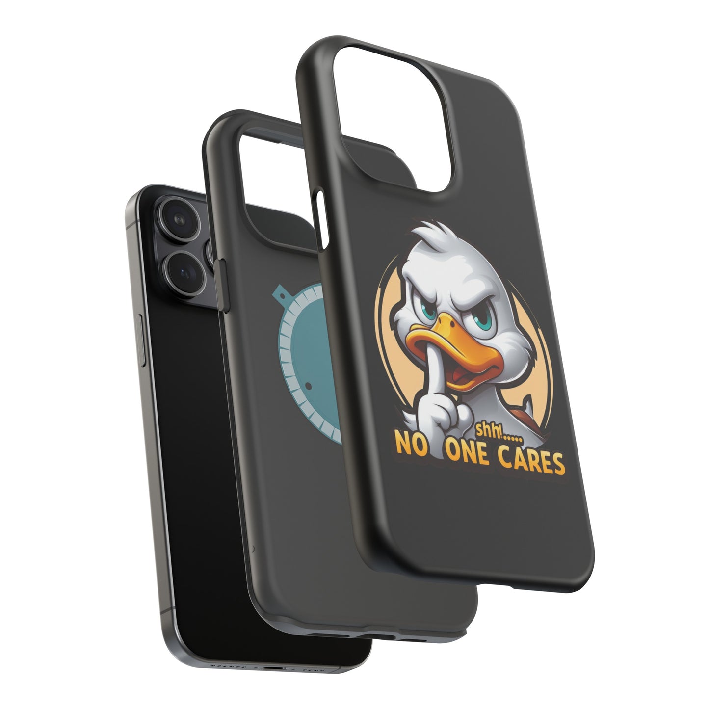 No One Cares  Funny Magnetic Tough Cases for Iphone 14- Iphone 15 Max Pro