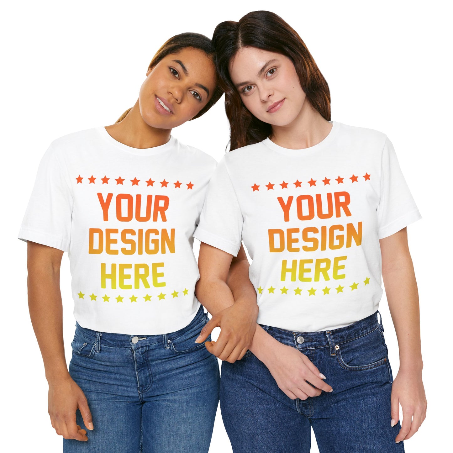 Custom T-shirt Designs Unisex Jersey Short Sleeve Tee Wear Your Own Design