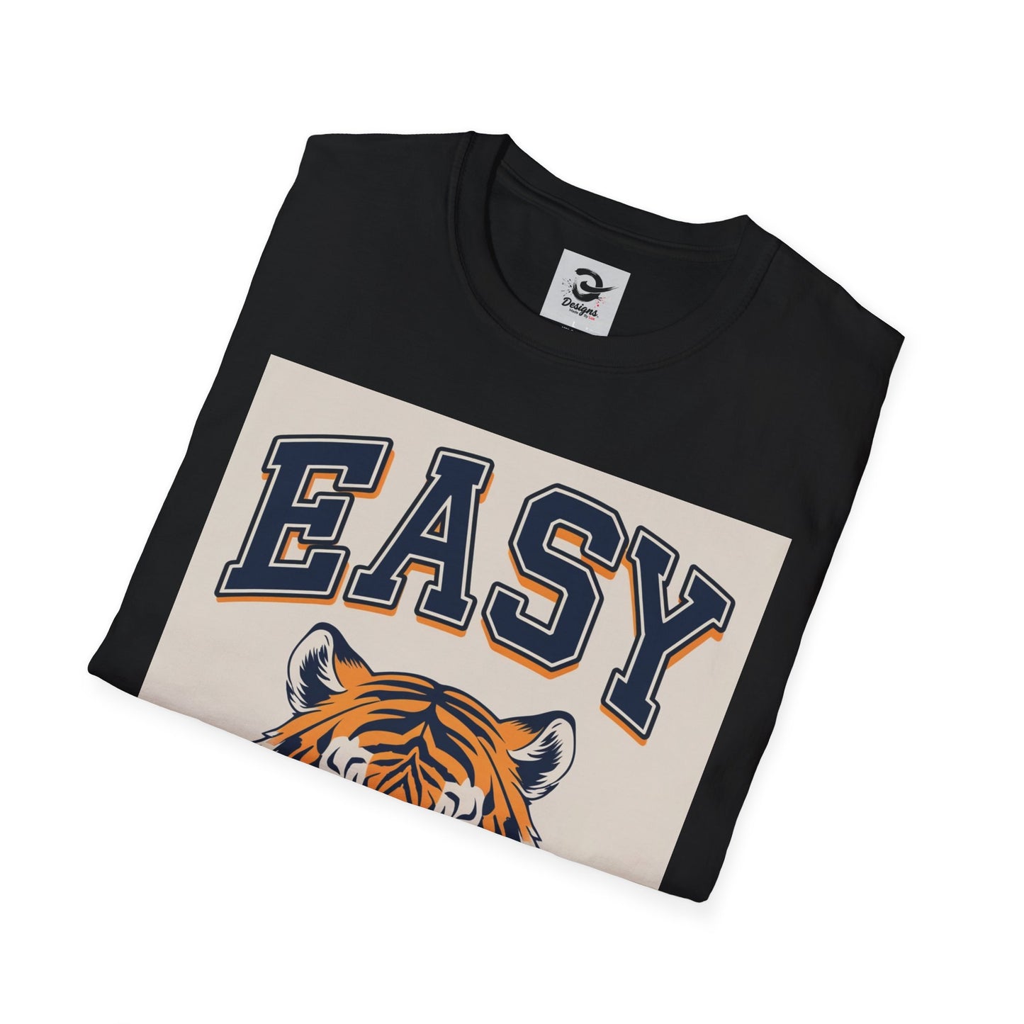 Easy Tiger Men T-Shirt, Casual Tee for Animal Lovers, Cool Graphic Tee, Perfect Gifts for Birthdays, Everyday Style, Summer Comfort