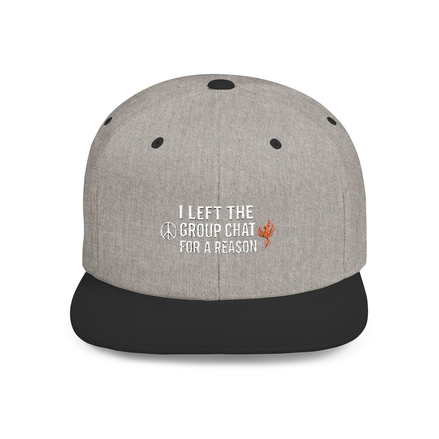 Snapback Cap - 'I Left The Group Chat' Trendy Statement Hat