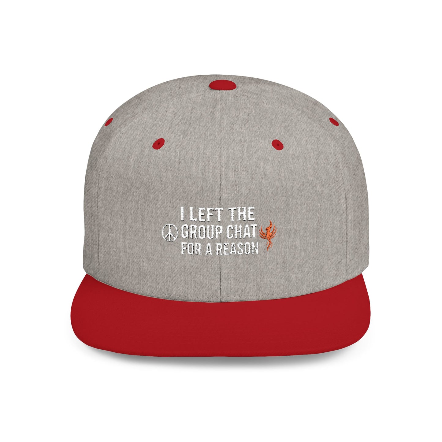 Snapback Cap - 'I Left The Group Chat' Trendy Statement Hat