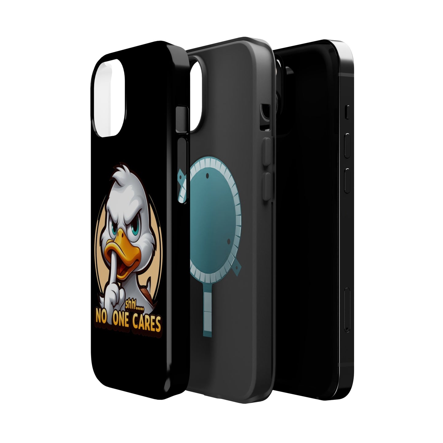 No One Cares  Funny Magnetic Tough Cases for Iphone 14- Iphone 15 Max Pro