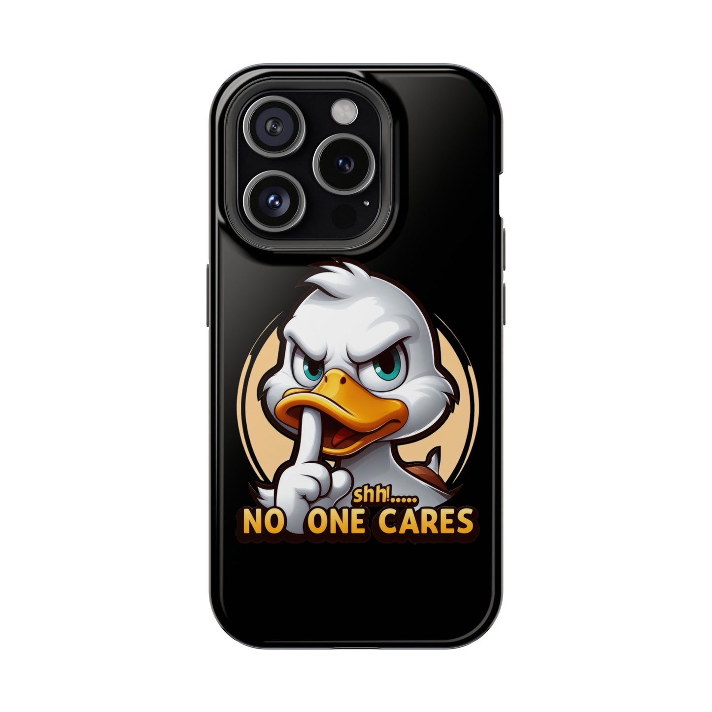 No One Cares  Funny Magnetic Tough Cases for Iphone 14- Iphone 15 Max Pro