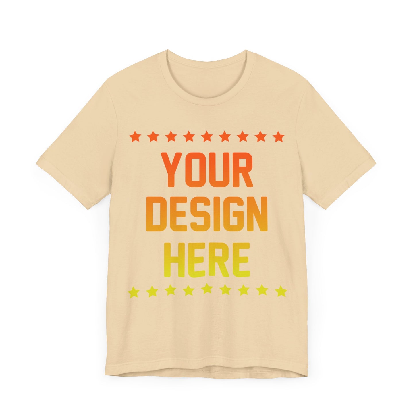 Custom T-shirt Designs Unisex Jersey Short Sleeve Tee Wear Your Own Design