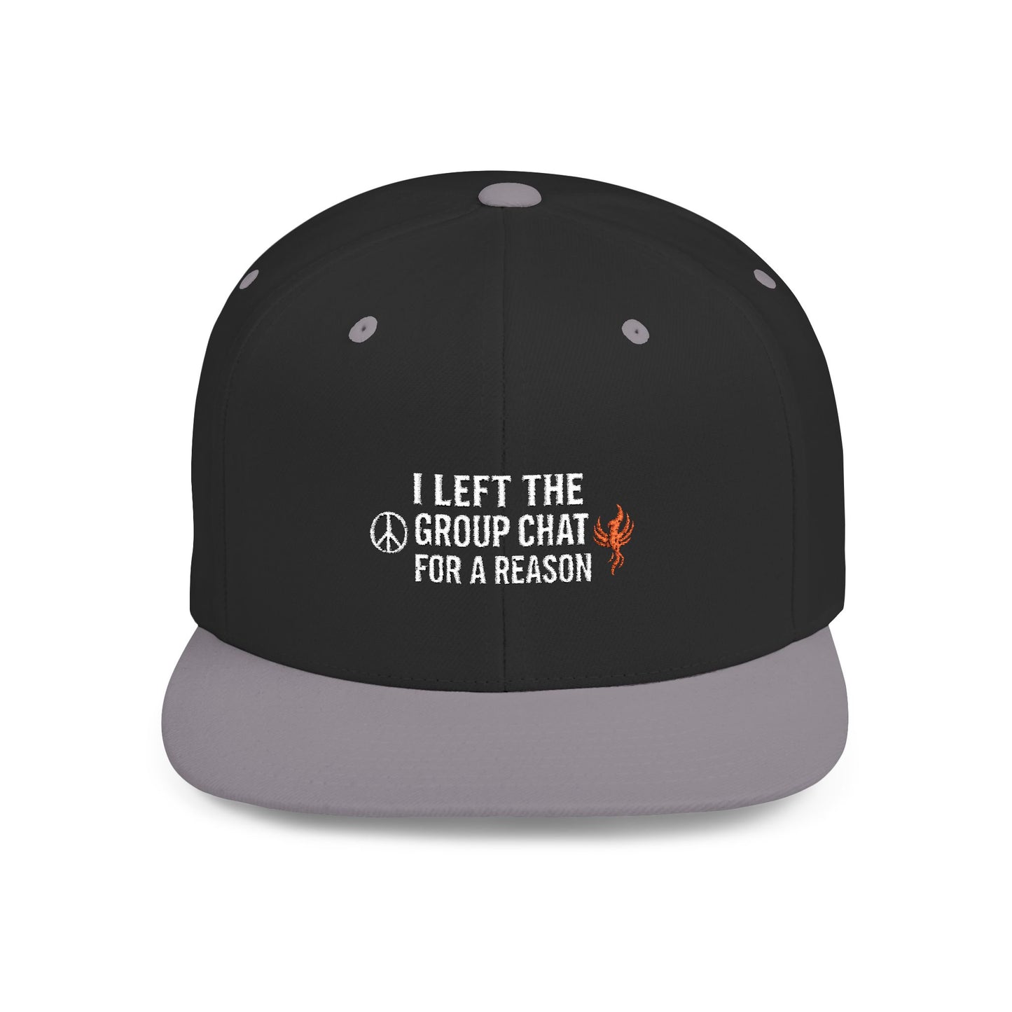 Snapback Cap - 'I Left The Group Chat' Trendy Statement Hat