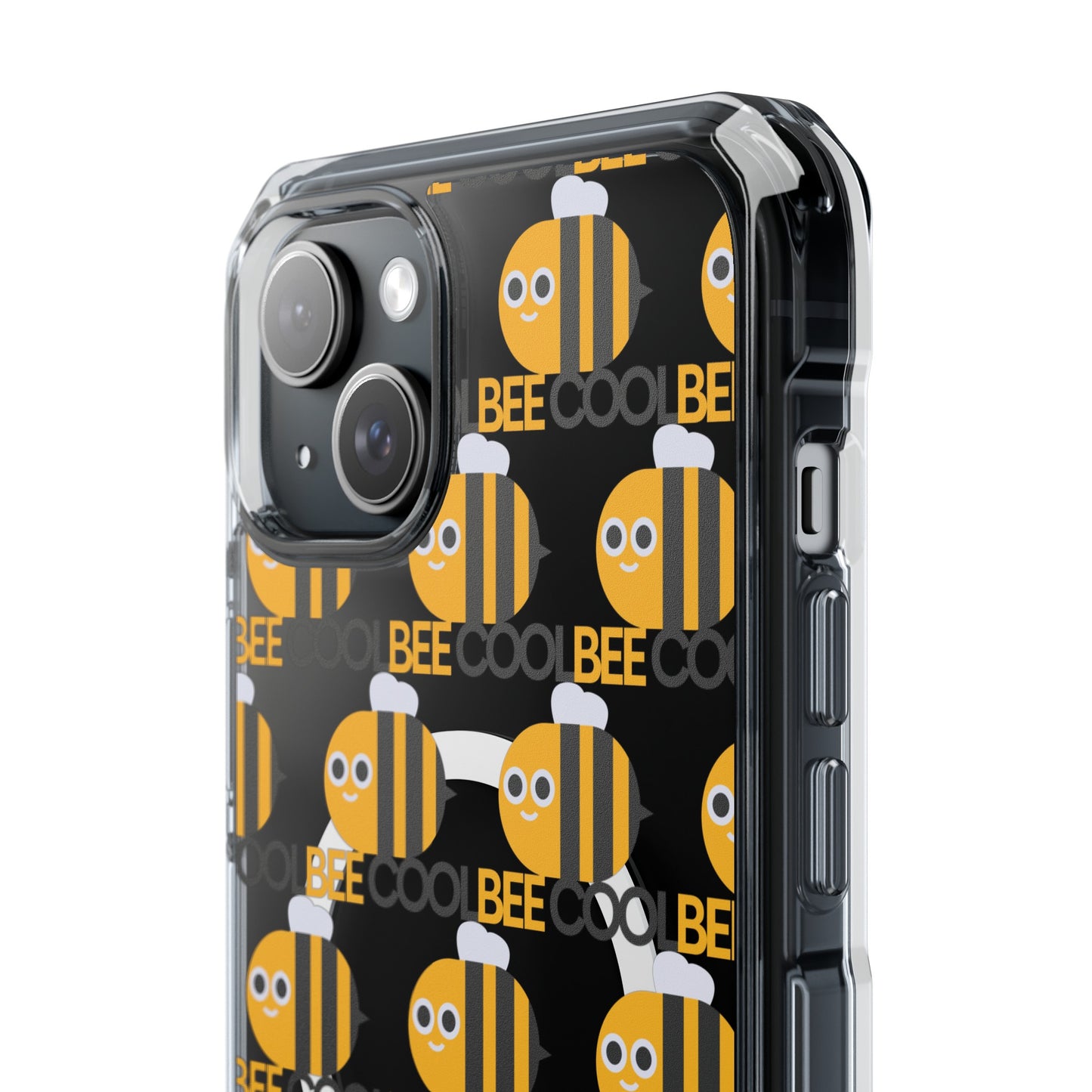 Bee Cool Magnetic Clear Impact Cases Custom Design Iphone Case 15 | iPhone 15 Plus| iPhone 15 Pro Max| iPhone 14