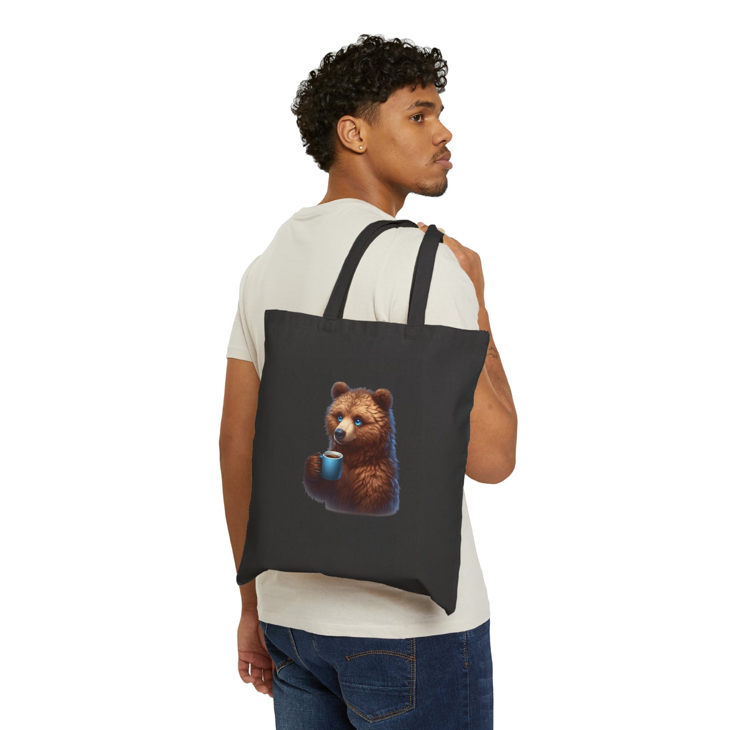 Bear Cotton Canvas Tote Bag