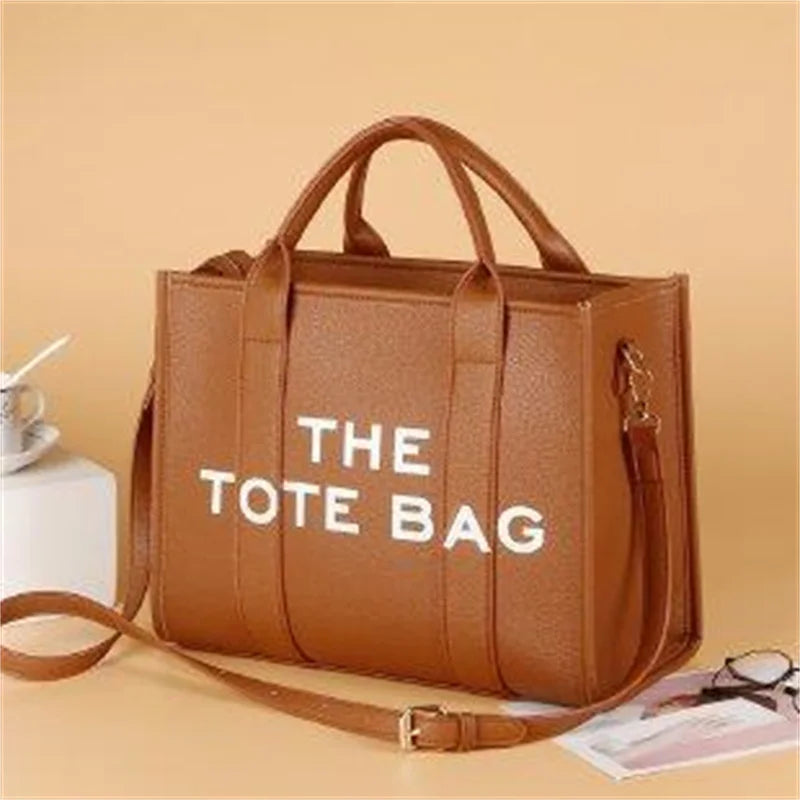 The Tote Bag For Women Crossbody Female Handbag New Solid Words Letter Leisure Large Bag Luxury Fashion Bag Designer